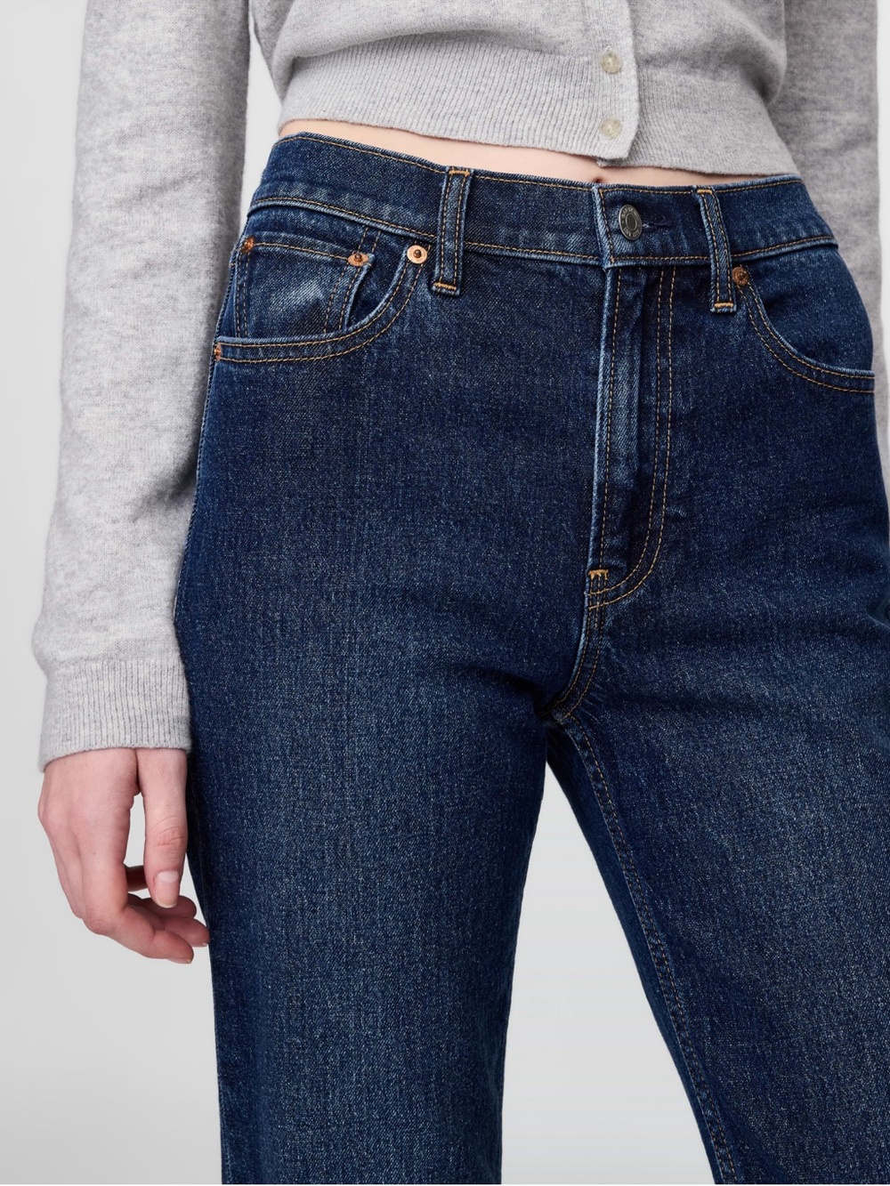 High-Rise Dark Blue Women’s Jeans